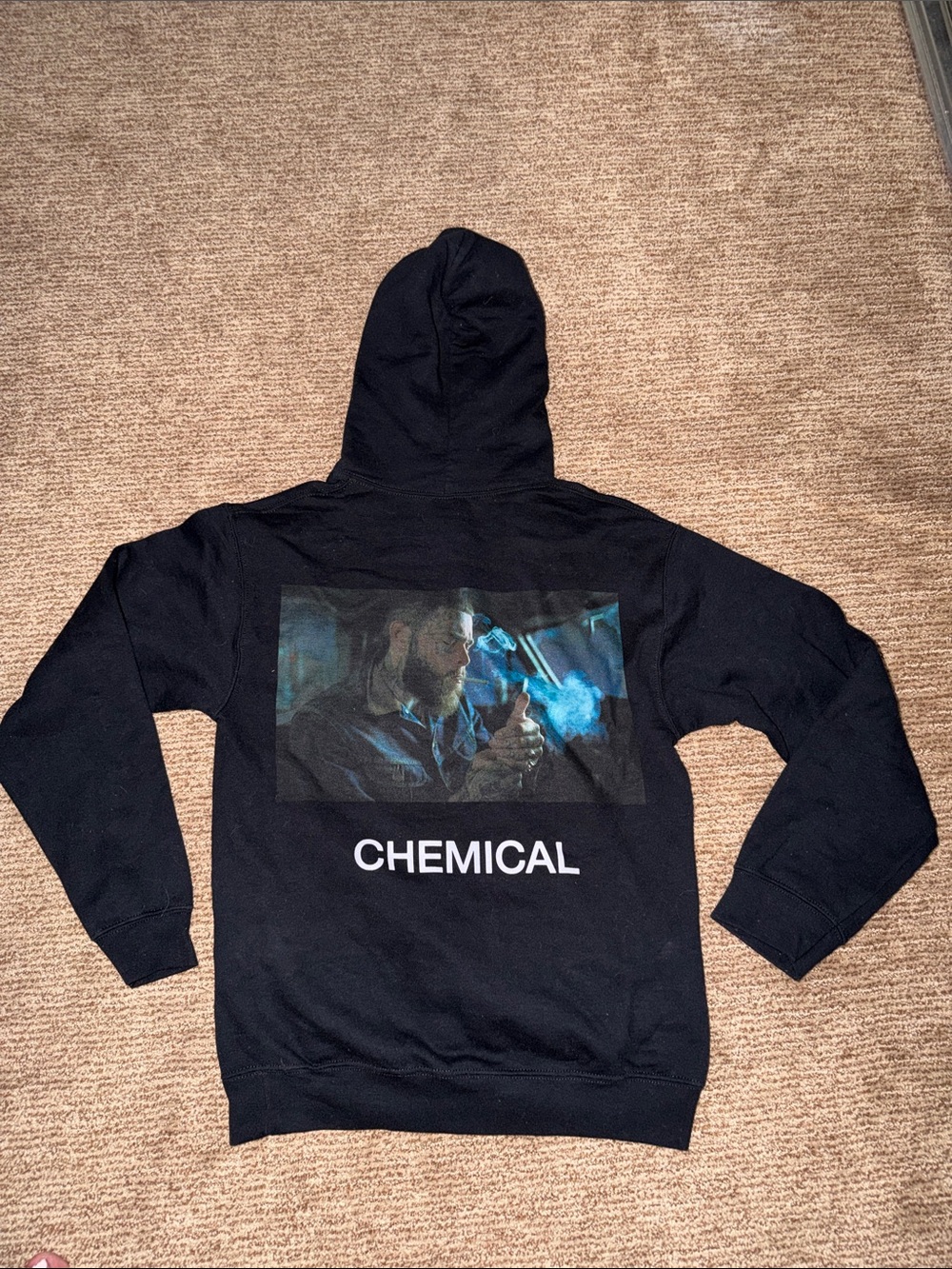 Post Malone Chemical Graphic Black Men's Hoodie Sweater